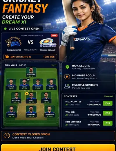 Rs9 (rs 9 india) fantasy cricket & matchday visual 3